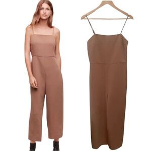 Aritzia Babaton Esteban Brown Jumpsuit